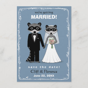 Raccoons Wedding Save the Date