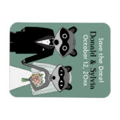 Raccoons Wedding Save the Date Magnet (Horizontal)