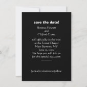 Raccoons Wedding Save the Date (Warm Gray) (Rückseite)