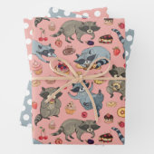 Raccos und Desserts Verpackungspapier Set Geschenkpapier Set (Beispiel)