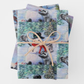 Raccos und Wildtiere Geschenkpapier Set (Beispiel)