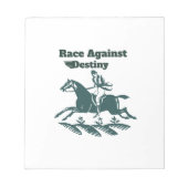 Race Against Destiny – Vintage Equestrian Graphic Notizblock (Vorderseite)