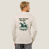 Race Against Destiny – Vintage Equestrian Graphic Tri-Blend Shirt (Voller Rücken)