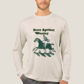 Race Against Destiny – Vintage Equestrian Graphic Tri-Blend Shirt (Vorderseite)
