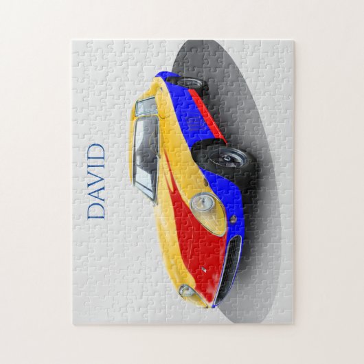 RACE AUTO PUZZLE. Personalisierter Name. Puzzle (Vertikal)