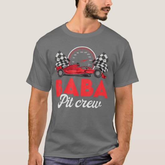 Race Baba Of The Birthday Boy Shirt Baba Pit Crew (Vorderseite)