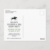 Race Black Mit Augen Susan Blume Postkarte (Rückseite)