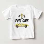 Race Car 1. Geburtstag Baby T-shirt (Vorderseite)
