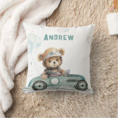 Race Car Baby Bear Kissen (Decke)