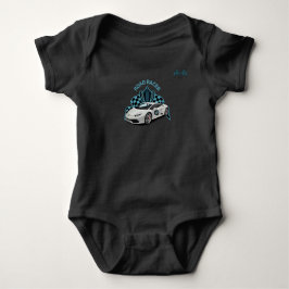 Race Car Baby Black Bodysuit Baby Strampler