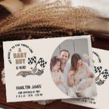 Race Car Baby Boy Birth Foto