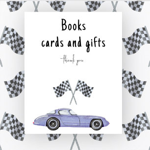 Race car baby Dusche Bücher und Geschenke Poster