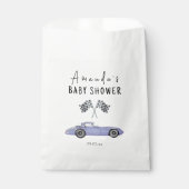 Race car Baby Dusche Geschenktütchen (Vorderseite)