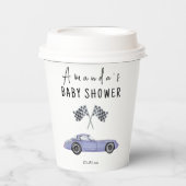 Race car Baby Dusche Pappbecher (Vorderseite)