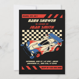 Race Car BABY SHOWER Einladung