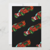 Race Car Baby Shower Einladung (Rückseite)