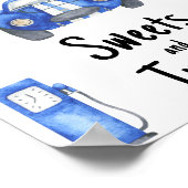 Race car baby shower Sweets and treats Poster (Ecke)