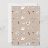 Race Car Beige Fast One First Birthday Invite  Einladung (Rückseite)