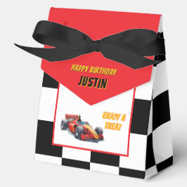 Race Car Birthday 4"w x 2"l x 5"h Geschenkschachtel