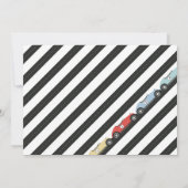 Race Car Birthday Einladung (Rückseite)