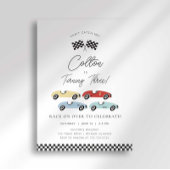 Race Car Birthday Einladung