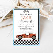 Race Car Birthday Einladung