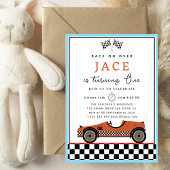 Race Car Birthday Einladung
