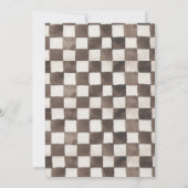 Race Car Birthday Einladung (Rückseite)