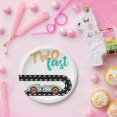 Race Car Birthday Einladungen, Second Birthday Ann Pappteller (Party)