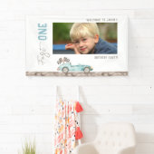 Race Car Birthday Foto Banner (Insitu)