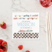 Race Car Birthday Napkins Serviette (Beispiel)