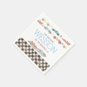 Race Car Birthday Napkins Serviette (Ecke)