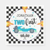 Race Car Birthday Party for Boys Serviette (Vorderseite)