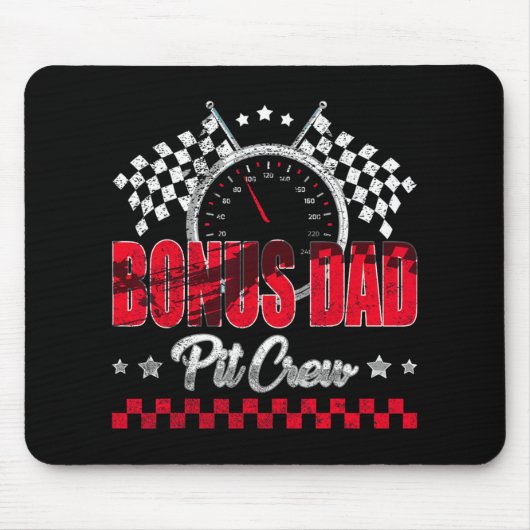 Race Car Birthday Party Racing Family Bonus Dad T Mousepad (Vorne)