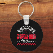 Race Car Birthday Party Racing Family Bonus Dad T  Schlüsselanhänger (Vorderseite)