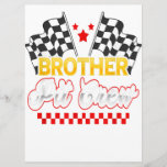 Race Car Birthday Party Racing Family Brother Gift Menükarte<br><div class="desc">Race Car Birthday Party Racing Family Brother Gift</div>