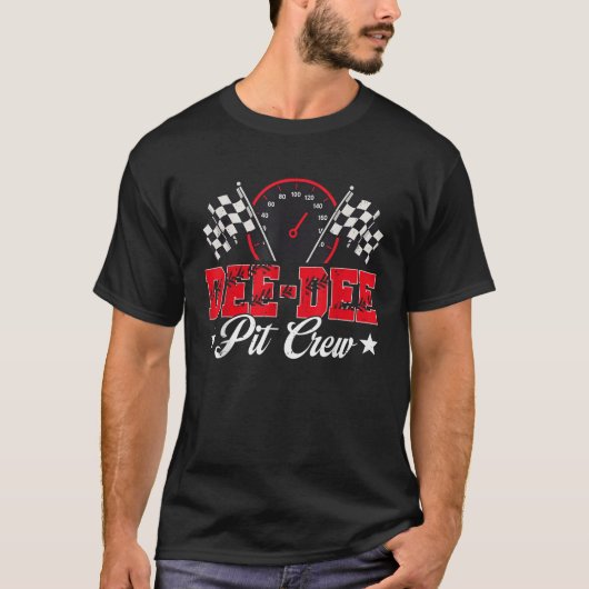 Race Car Birthday Party Racing Family Dee dee Pit T-Shirt (Vorderseite)