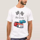 Race Car Birthday, Pit Crew T-Shirt (Vorderseite)