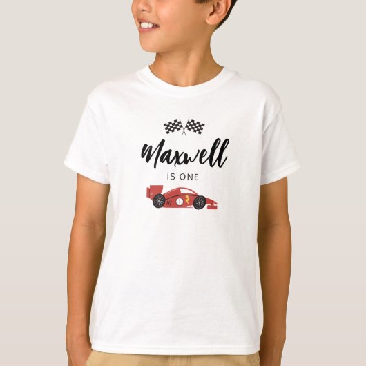 Race Car Birthday Shirt (Vorderseite)