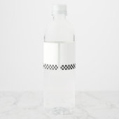 Race Car Birthday Wasserflaschenetikett (Rückseite)