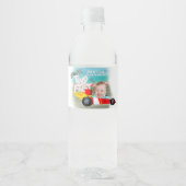 Race Car Birthday zwei schnell Wasserflaschenetikett (Vorderseite)