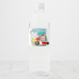 Race Car Birthday zwei schnell Wasserflaschenetikett