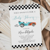 Race Car Boy Baby Shower Einladung