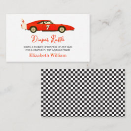 Race Car Boy Baby Shower | Little Racer Party Begleitkarte