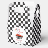 Race Car Boy Baby Shower | Little Racer Party Geschenkschachtel (Geöffnet)