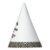 Race Car Boys zum Geburtstag Partyhütchen (Rechts)