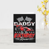 Race Car Daddy von der Racer Racing Familie zum Ge Karte (Gelbe Blume)