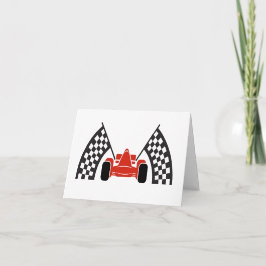 Race Car Danke oder Blank Note (Vorderseite)