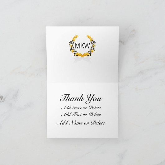 Race Car Danke oder Blank Note (Innenseite)