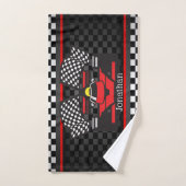 Race Car Design Badetuch Set (Handtuch)